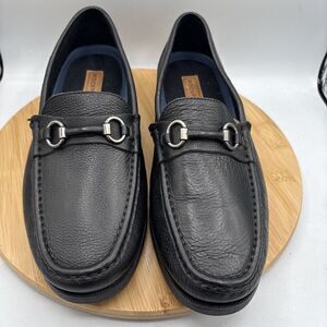 Rockport Mens Preston Bit Loafer 12W Black Leather Comfort Slip On Business